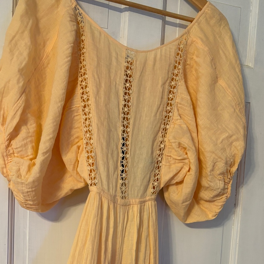 Free People One yellow jumpsuit. Size XS